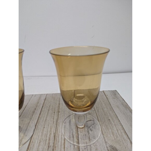 Southern Living Arlington Amber 16 oz. Iced Tea Water Glasses Set of 2 - Picture 5 of 9